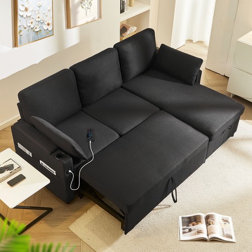 Linen sleeper sofa - linen,