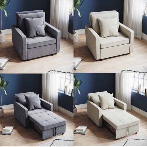 Folding single sofa bed - folding,