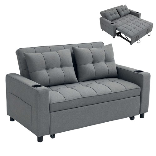 Homcom seater pull out sofa - seater,