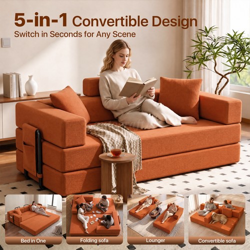 Space saving sofa bed couch - space-saving,