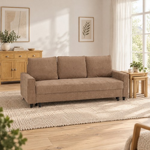 Hudson sofa bed - bed, brown