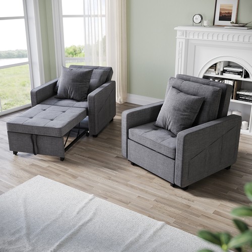 Grey folding sofa bed - grey,