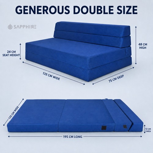 Bed double fold out - fold, chair
